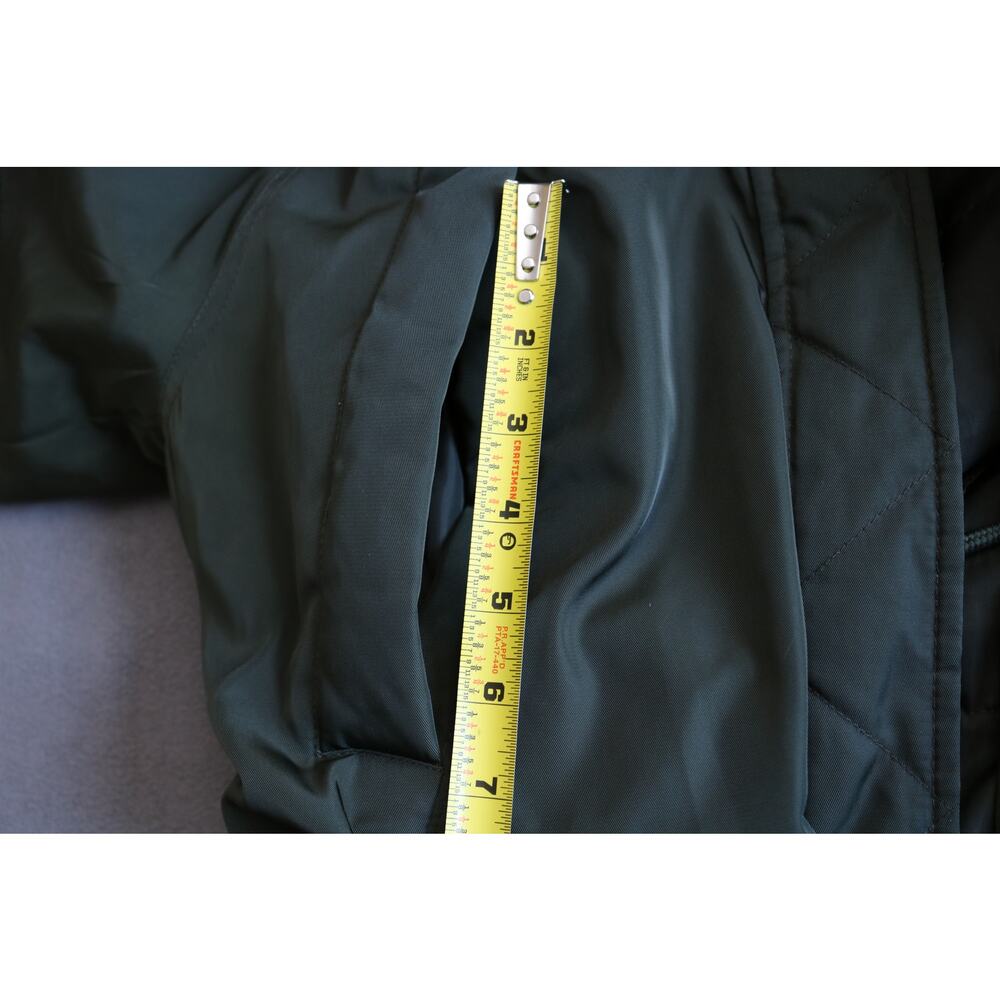 UNIVERSAL THREAD Winter Coat Women Large Green Chunky Cinched Waist Drawstring - Picture 7 of 16